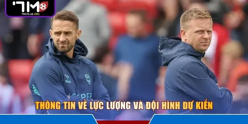 Thông tin về lực lượng và đội hình dự kiến 